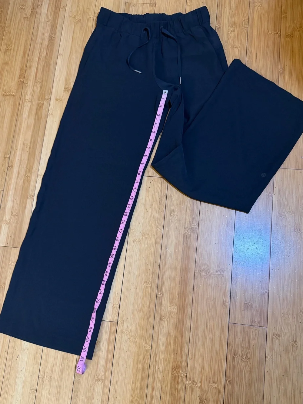 lululemon athletica Black Wide-Leg Drawstring Pants